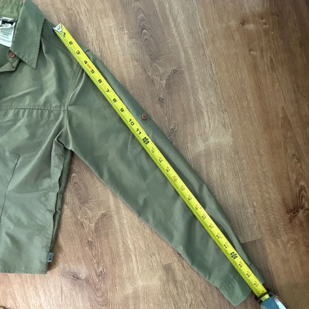 The North Face Women’s Green Breathable Button-Up Shirt Long Sleeve XS/TP - Picture 14 of 16
